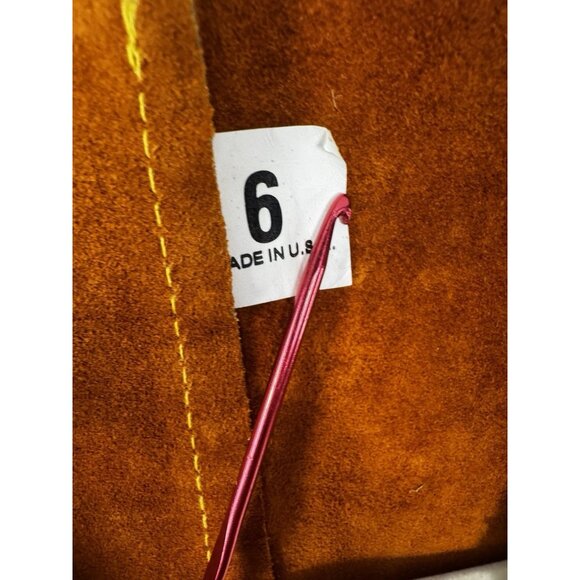 VTG Walkers Western Cowboy Suede Vest Longhorn Horse Riding Rodeo Sheriff USA 6 - Picture 3 of 6